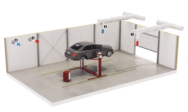 Mod montare ventilator axial de tubulatura Dospel WB 250