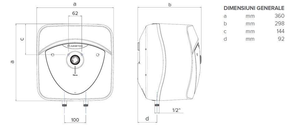 Dimensiuni Andris Lux 10
