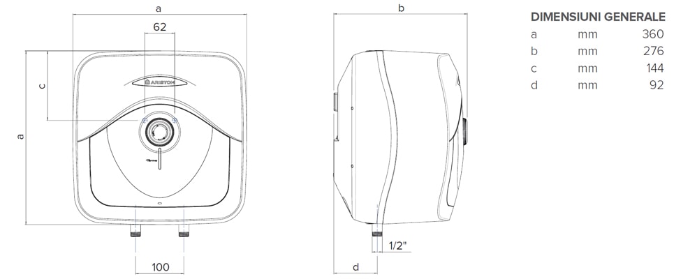 Dimensiuni Andris RS 10