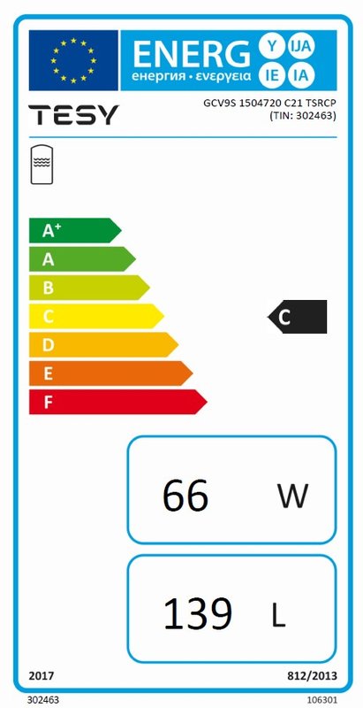 Boiler termoelectric 150 l Tesy ModEco GCV9S 1504720 C21 TSRCP, clasa eficienta C, 302463 - imagine 2