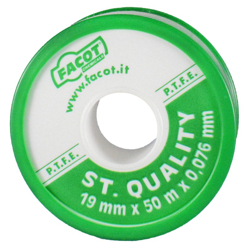 Banda teflon PTFE Facot latime 19 mm, lungime 50 m, grosime 0.076 mm - imagine principală