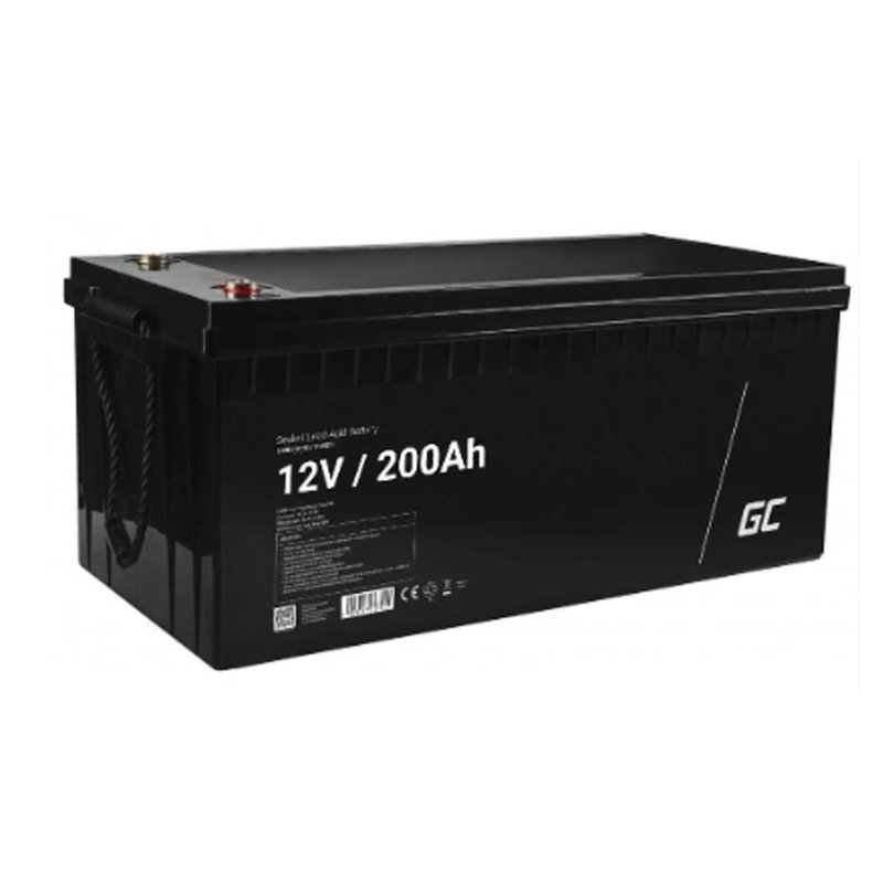 Acumulator plumb acid GreenCell 12V 200AH, terminal M8, AGM33 - imagine principală