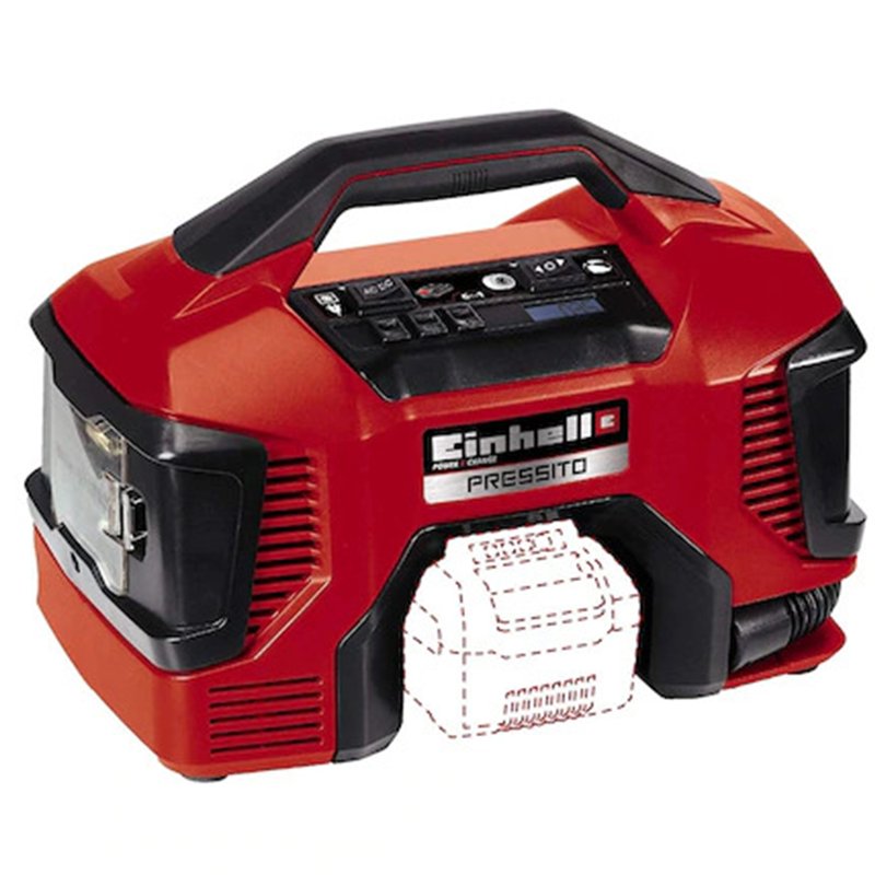 Compresor multifunctional Einhell Pressito TE-AC 18/11 LiAC-Solo - imagine 2