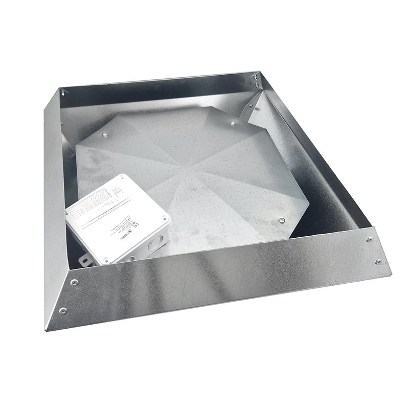 Ventilator industrial de acoperis Dospel WDD 200, debit aer 1200 m³/h, corp otel galvanizat - imagine 2