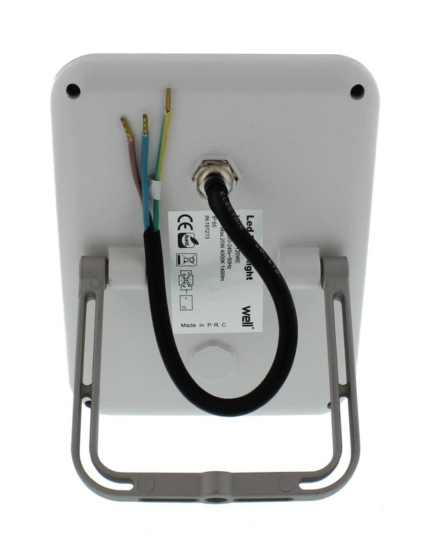 Proiector LED 20W 1400lm IP65 4000K alb, Well - imagine 3