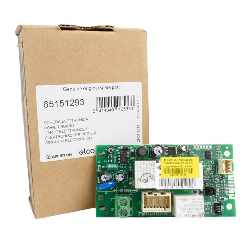 Placa electronica boiler electric Ariston Velis VLS, Velis Plus, Velis Premium, cod piesa 65151293 - imagine principală