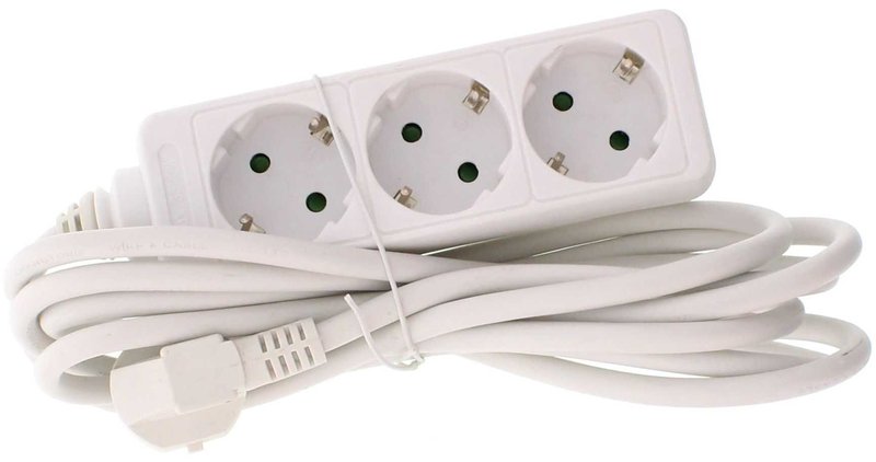 Prelungitor 3 prize 7 metri, cablu 3xG1.5mmp, Well - imagine principală