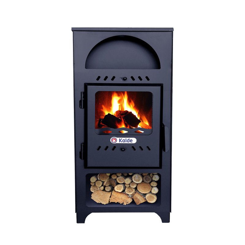 Soba (semineu) pe lemne si brichete, patrat, 9 kW, Kalde - imagine principală