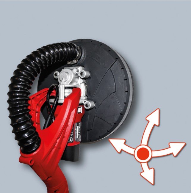 Slefuitor de pereti 600 W, perie 225 mm, maner telescopic, geanta transport, Einhell, TC-DW 225 - imagine 3