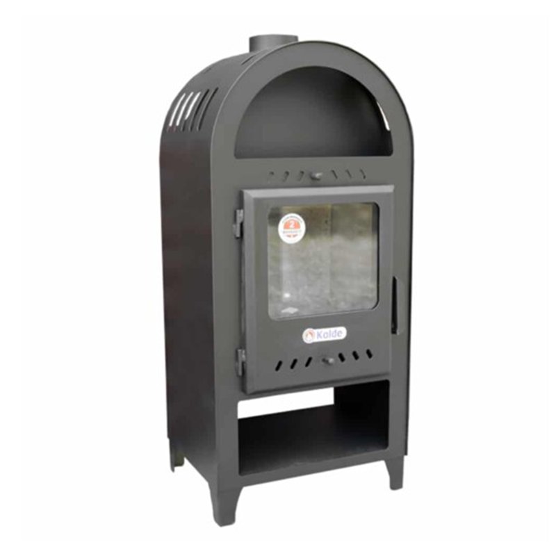 Soba (semineu) pe lemne si brichete, cu bolta, 7 kW, Kalde, KLD7-11920 - imagine 2