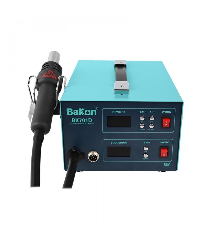 Statie de lipit cu aer cald, digitala, 2 in 1, BK701D - imagine 2