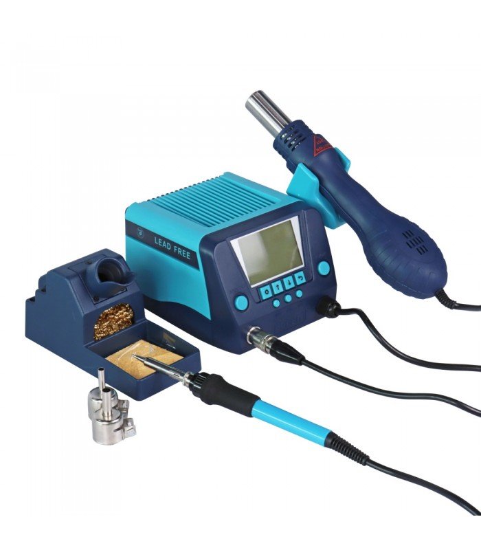 Statie de lipit cu aer cald, digitala, 2 in 1, BK881 - imagine 2