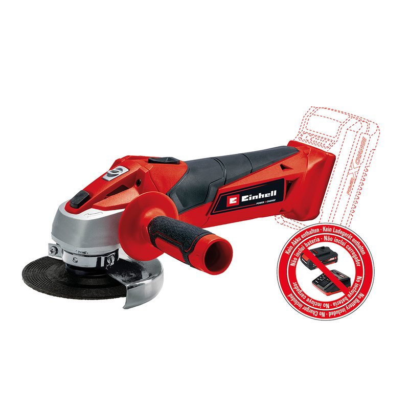 Polizor unghiular (flex) Einhell TC-AG 18/115 Li-Solo, disc 115mm, 8500 rpm - imagine 2