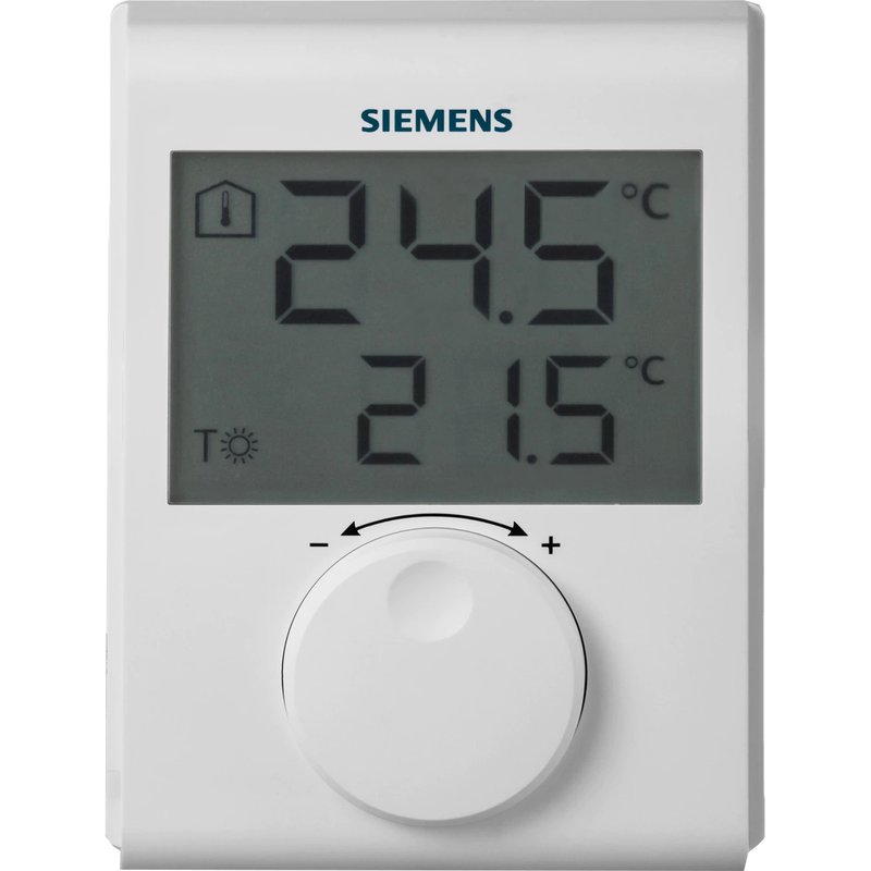 Termostat ambiental Siemens RDH100RF, fara fir, neprogramabil, afisaj digital, centrala termica - imagine 2