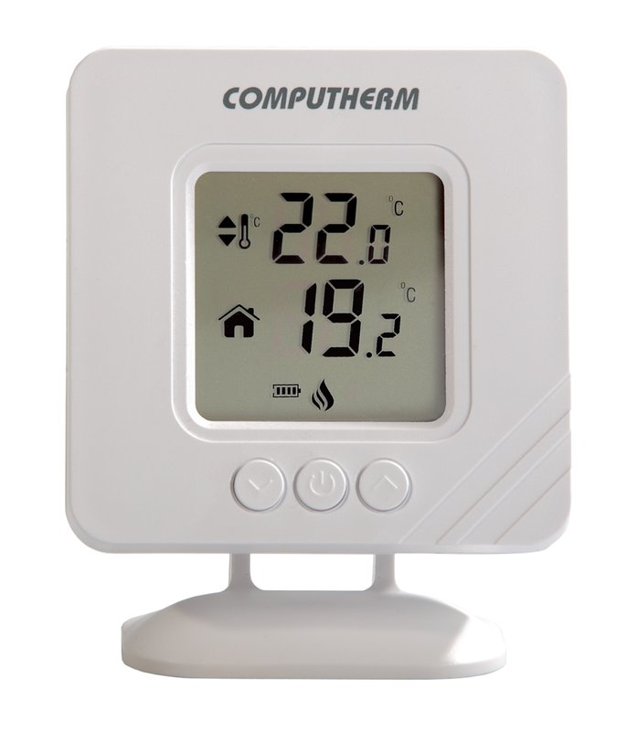 Termostat centrala termica Computherm T32RF wireless (fara fir), display mare, alb - imagine 2