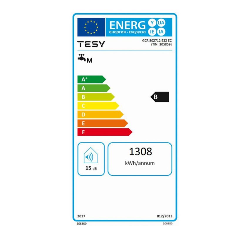 Boiler electric Tesy GCR 802712 E32 EC, BelliSlimo Lite, 80 L - imagine 4