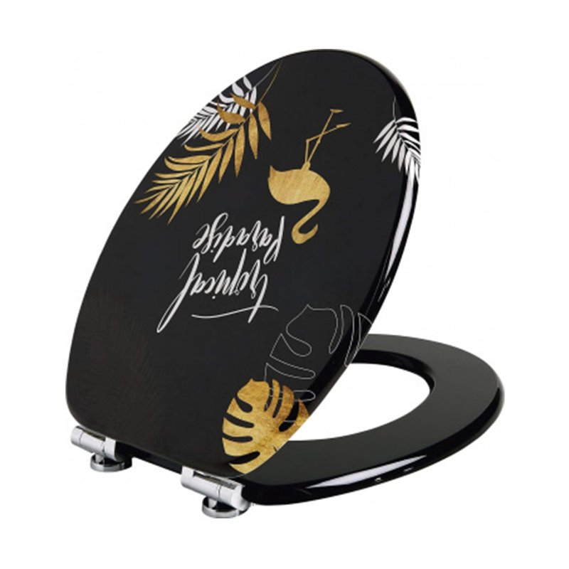 Capac WC, Wirquin Tropical, colac din MDF, balamale din otel - imagine principală