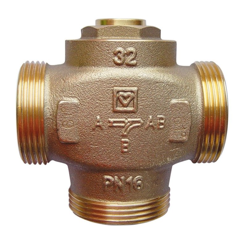 Vana termostatica de amestec 3 cai Herz Teplomix 1 1/2", corp alama - imagine principală