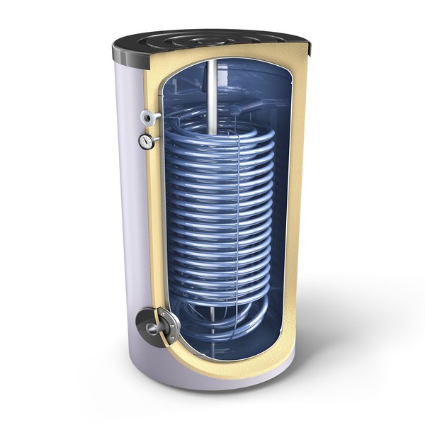 Boiler termo apa calda pentru sisteme pompa caldura Tesy EV 2X10S 160 60 HP, 160 litri, o serpentina, clasa - Prompt Service