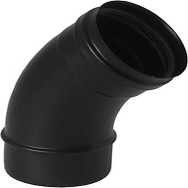 Cot evacuare gaze arse ATI NS2-410XP, diametru 100 mm, 45 grade, inox vopsit negru - Prompt Service