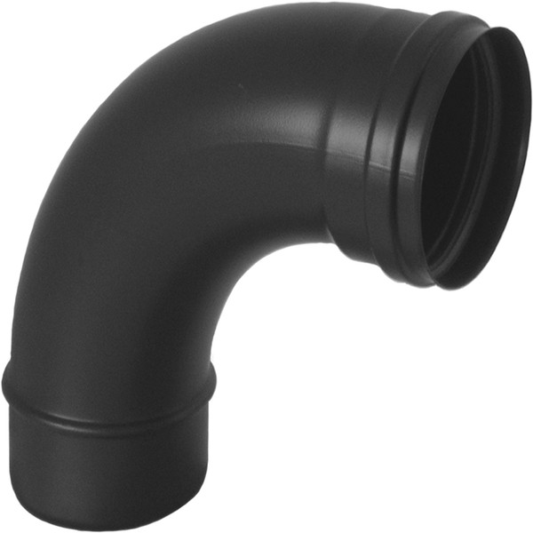 Cot evacuare gaze arse ATI NS2-910XP, diametru 100 mm, 90 grade, inox vopsit negru - Prompt Service