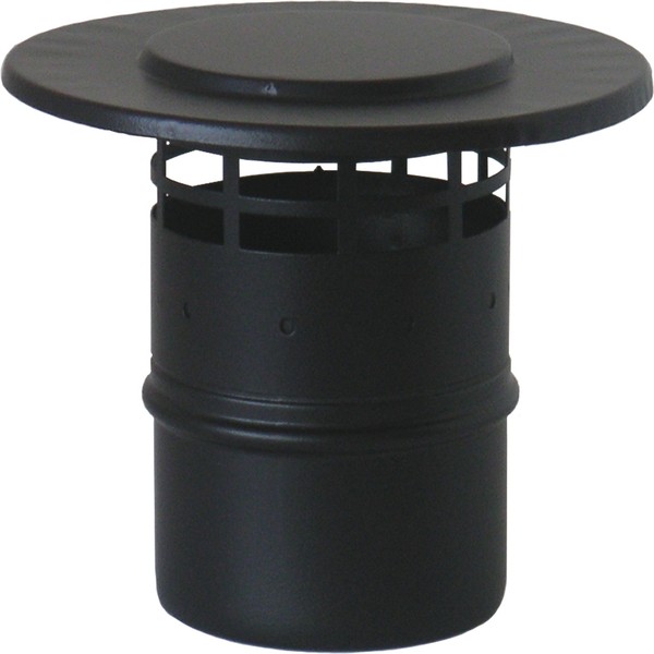 Capat pentru terminatie verticala evacuare gaze arse ATI NS6-8CX, diametru 80 mm, inxo vopsit negru - Prompt Service