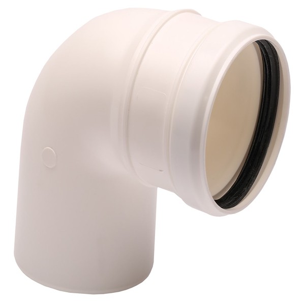 Cot evacuare gaze arse centrale termice condensare ATI WB2-98P, diametru 80 mm, 90 grade, plastic - Prompt Service