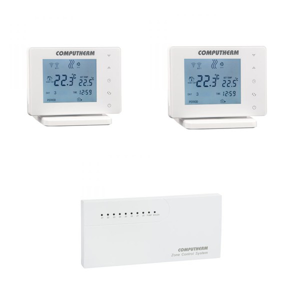 Termostat fara fir, multizona, Computherm E800RF, control WiFi - Prompt Service