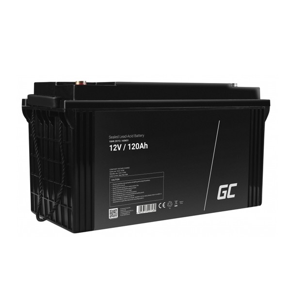 Acumulator plumb acid GreenCell 12V 120AH, terminal B5 (M8), AGM31 - Prompt Service
