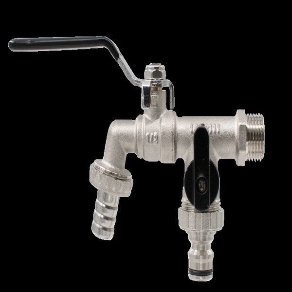 Robinet dublu serviciu cu doua iesiri, 1/2", Everline - Prompt Service