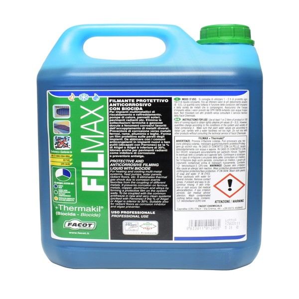 Solutie anticoroziva pentru curatat instalatii sanitare Facot FILMAX-SAN, 5 Litri, FILSANK005 - Prompt Service