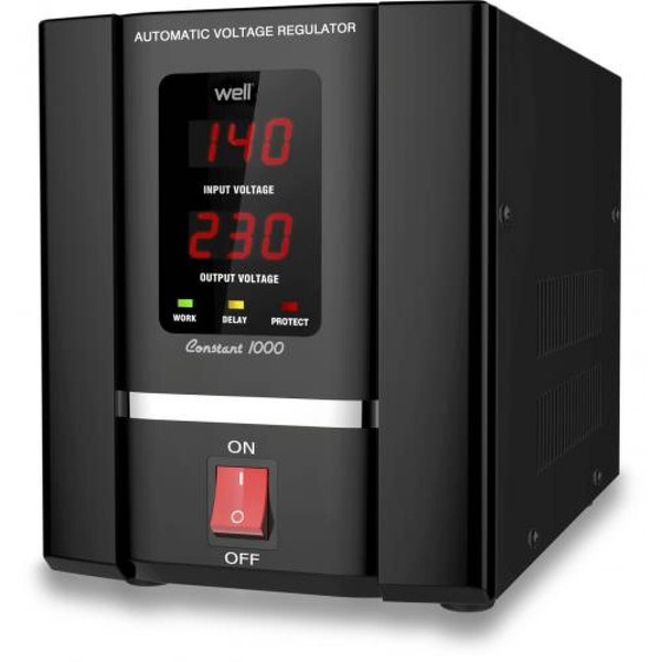 Stabilizator automat de tensiune cu servomotor Well 500VA, AVR-SRV-CONSTANT500-WL Protectie la Tensiune - Prompt Service