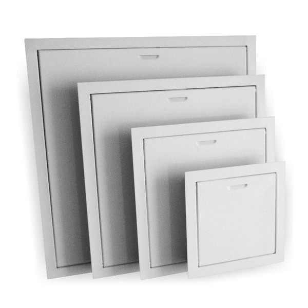 Usa de acces Dospel MAGNAT 500x500 mm, metal, prindere magnetica, alb - Prompt Service