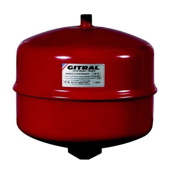 Vas de expansiune 4 litri Gitral MB 4, membrana fixa, 4 bar, incalzire - Prompt Service