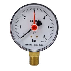 Manometru presiune 6 bar Kramer, diametru 63, racord 1/4