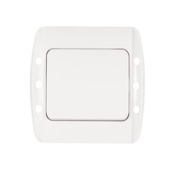 Intrerupator simplu incastrat Elbi Zirve 10A, EL0000039, alb