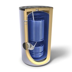 Boiler termo apa calda pentru sisteme pompa caldura Tesy EV 2x9 2x14 S2 800 95 HP, 800 litri, doua serpentine, clasa eficienta C, 305391