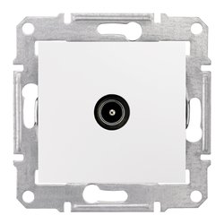 Conector TV Schneider Sedna, 1dB, fara cadru, SDN3201621, alb
