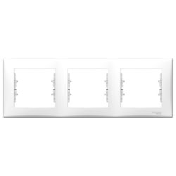 Rama decorativa Schneider Sedna 3 modul, SDN5800521, alb