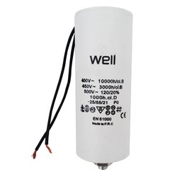 Condensator pornire motor Well MOTCAP 25uF 400V cu fir
