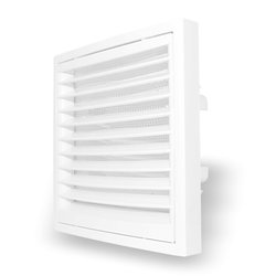 Grila ventilatie rectangulara cu plasa de insecte Dospel KR 150 /B