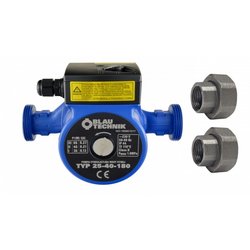 Pompa de circulatie apa potabila Blautechnik  25-80-180, racorduri incluse, inaltime maxima pompare 8 m