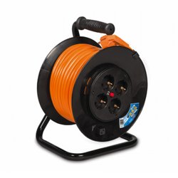 Prelungitor cu tambur 40 m, 4 prize, 3x2.5, Inlet