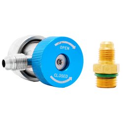 Racord incarcare freon aer conditionat auto QC-L R134, presiune joasa, adaptor inclus