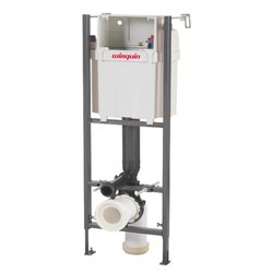 Set rezervor incastrat WC, robinet flotor, racord evacuare, Wirquin Initio Esentie, 50950176