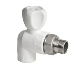 Robinet PPR coltar pentru radiator/calorifer 20x1/2
