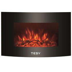 Semineu electric de perete, cu Display LED, Tesy, 2000W, Telecomanda, negru, 422832