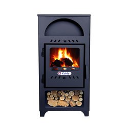 Soba (semineu) pe lemne si brichete, patrat, 7 kW, Kalde