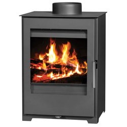 Soba pe lemne Victoria 05 Parma SL, 5 kW, clasa energetica A, dimensiuni compacte, negru