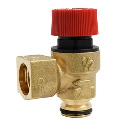 Supapa siguranta Kramer, racord o-ring clipsare cu siguranta 1/2, 3 bar, alama